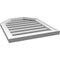 Ekena Millwork Octagonal Top Surface Mount PVC Gable Vent w/ 2"W x 1-1/2"P Brickmould Frame, 20"W x 24"H GVPOT20X2402SF - alternate 4